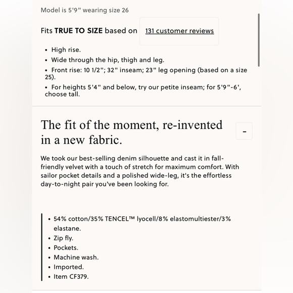 J.Crew Wide-leg velvet Sailor trouser - Picture 2 of 4